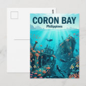 Coron-Bucht Philippinen Postkarte (Vorne/Hinten)