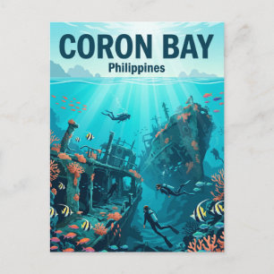 Coron-Bucht Philippinen Postkarte