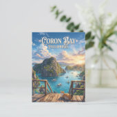Coron-Bucht Philippinen Postkarte (Stehend Vorderseite)