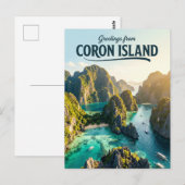 Coron-Insel Philippinen Postkarte (Vorne/Hinten)