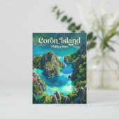 Coron-Insel Philippinen Postkarte (Stehend Vorderseite)