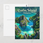 Coron-Insel Philippinen Postkarte (Vorne/Hinten)