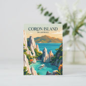 Coron Insel Philippinen Postkarte (Stehend Vorderseite)