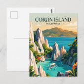 Coron Insel Philippinen Postkarte (Vorne/Hinten)