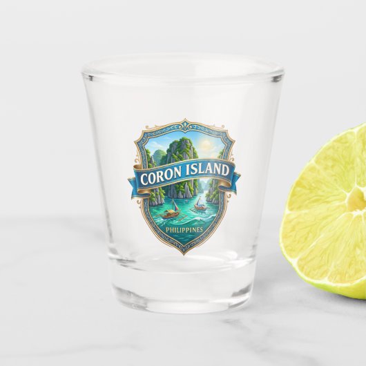 Coron Insel Philippinen Schnapsglas (Vorderseite)