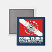 Coron Island (beste Wracks) Magnet (Vorderseite/Rückseite)