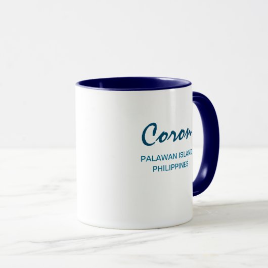 Coron Palawan Philippines Coffee Tasse (VorderseiteRechts)