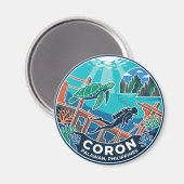 Coron Philippinen Magnet (Vorderseite/Rückseite)