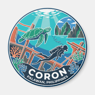 Coron Philippinen Magnet