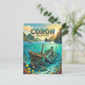 Coron Philippinen Postkarte (Stehend Vorderseite)