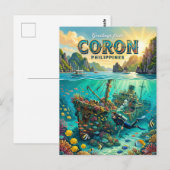 Coron Philippinen Postkarte (Vorne/Hinten)