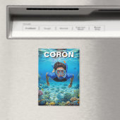 Coron Philippines Scuba Diver Magnet (In Situ (Geschirrspüler))