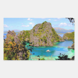 Coron Travel Rechteckiger Aufkleber