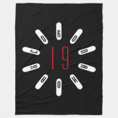 CORONA 19 HOAX Fleece-Decke Fleecedecke (Vorderseite)