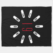 CORONA 19 HOAX Fleece-Decke Fleecedecke (Vorderseite (Horizontal))