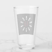 CORONA 19 HOAX Glas (Rückseite)