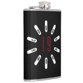 CORONA 19 HOAX Hip Flask Flachmann (Rechts)