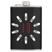 CORONA 19 HOAX Hip Flask Flachmann (Vorderseite)