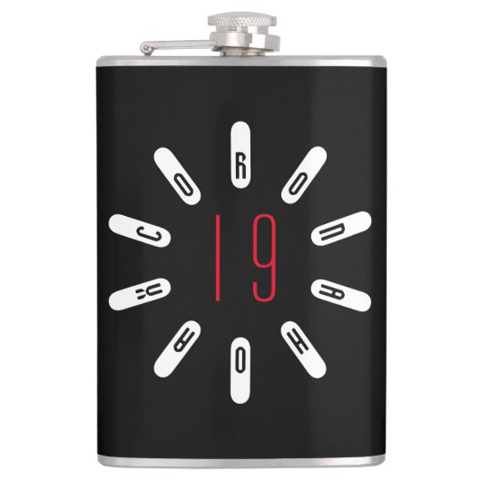 CORONA 19 HOAX Hip Flask Flachmann (Vorderseite)
