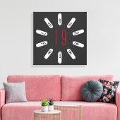 CORONA 19 HOAX Leinwand (Insitu (Wohnzimmer))