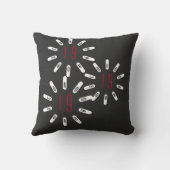 CORONA 19 HOAX Throw Pillow Kissen (Rückseite)