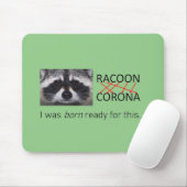 Corona Anagram Raccoon the Rat Mousepad (Mit Mouse)