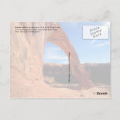 Corona Arch, Moab Area, Utah Postkarte (Rückseite)