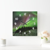 Corona Aurora Quadratische Wanduhr (Zuhause)