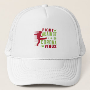 Corona - Bekämpfung des Corona-Virus Truckerkappe