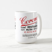 Corona Café and Restaurant, Chicago, IL Kaffeetasse (VorderseiteRechts)