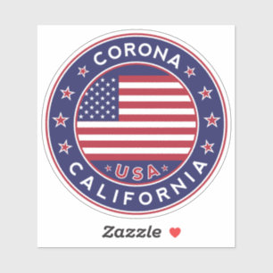 Corona California, Corona Aufkleber