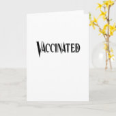 Corona Covid-19 - geimpft Karte (Gelbe Blume)