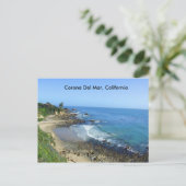 Corona Del Mar, Strand, Kalifornien Küste, Postkar Postkarte (Stehend Vorderseite)