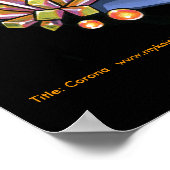 "Corona" Gothic Crystal Angel Art Poster (Ecke)