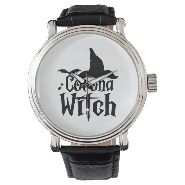 Corona Hexehy Halloween , Funny Halloween , Armbanduhr (Vorderseite)