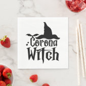Corona Hexehy Halloween , Funny Halloween , Serviette (Beispiel)