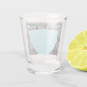 Corona-Katze Schnapsglas (Rückseite)