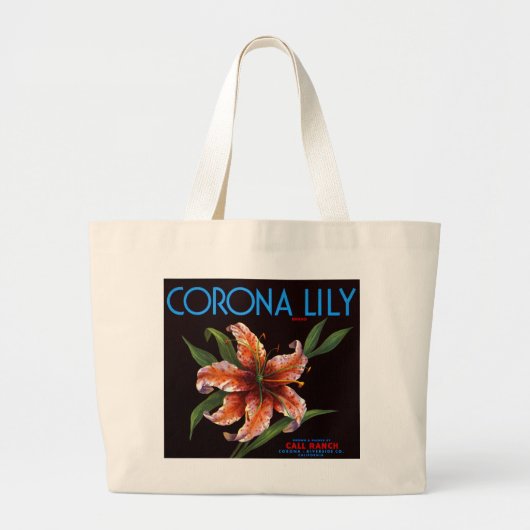 Corona Lily Jumbo Stoffbeutel (Vorne)