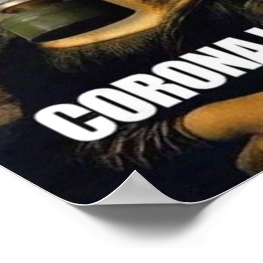 Corona Lisa Poster (Ecke)