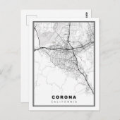 Corona Map Postkarte (Vorne/Hinten)