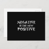 Corona - Negativ ist die neue positive Postkarte (Vorne/Hinten)