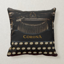 Corona No. 3 Schreibmaschinen-Kissen 40 cm x 40 cm