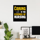 Corona Nurses - Gekümmert ist das Wesentliche Poster (Heimbüro)