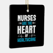 Corona Nurses - Herz der Gesundheitsversorgung Keramikornament (Rechts)