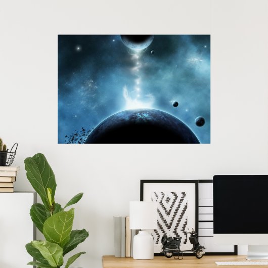 Corona Planet Poster (Heimbüro)