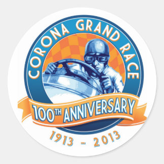 Corona Road Races 100 Jahre Runder Aufkleber