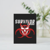 Corona Survivor Postkarte (Stehend Vorderseite)