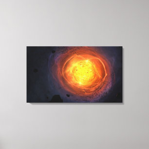 "Corona" überzogene Canvas Leinwanddruck