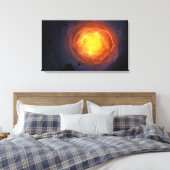 "Corona" überzogene Canvas Leinwanddruck (Insitu (Schlafzimmer))