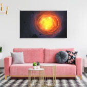 "Corona" überzogene Canvas Leinwanddruck (Insitu (Wohnzimmer))